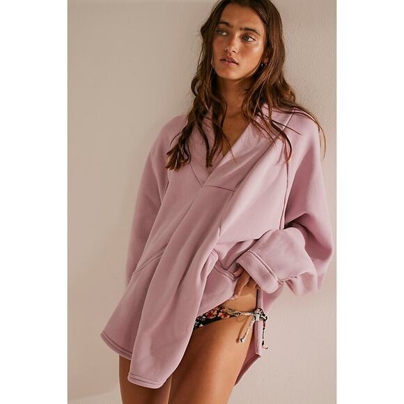 FP BEACH Sweaters - Free People Beach Burnished Lilac Marguerite Pullover Medium